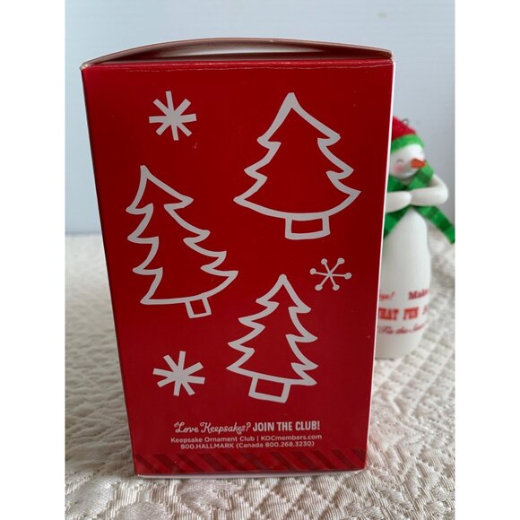 Hallmark Merry Wishes Snowman Ornament 2014 with box - Picture 12 of 14